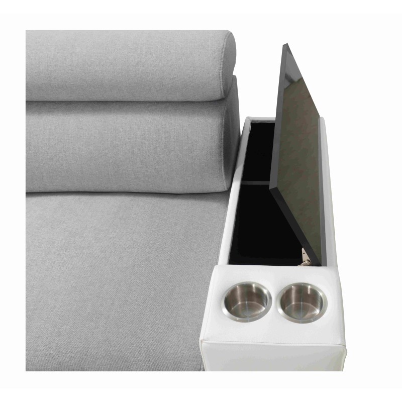 Esquinero Luna VII con función de cama: modernidad y confort en uno. Esquinero Luna VII con función de cama: modernidad y confort en uno.