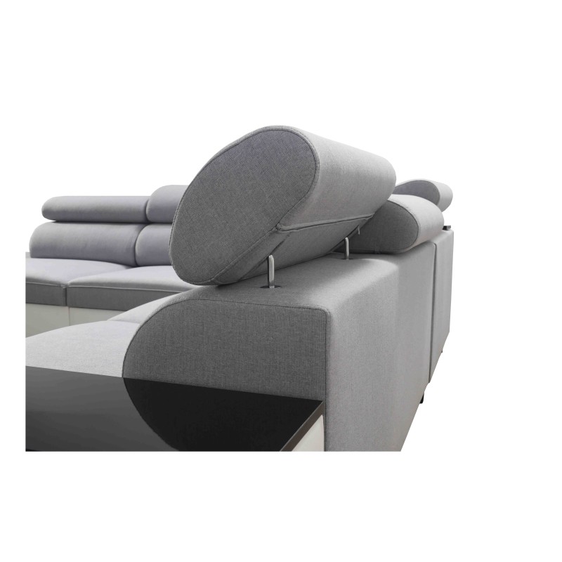 Sofá esquinero Luna IX con función de cama y minibar - Tu lugar para el confort y la relajación. Sofá esquinero Luna IX con función de cama y minibar - Tu lugar para el confort y la relajación.