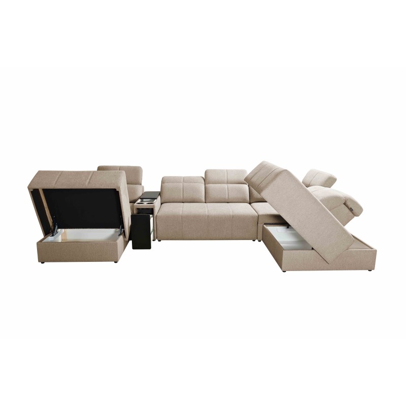 U-förmiges Ecksofa Milano V mit Schlaffunktion – die ideale Verbindung von Eleganz und Funktionalität U-förmiges Ecksofa Milano V mit Schlaffunktion – die ideale Verbindung von Eleganz und Funktionalität
