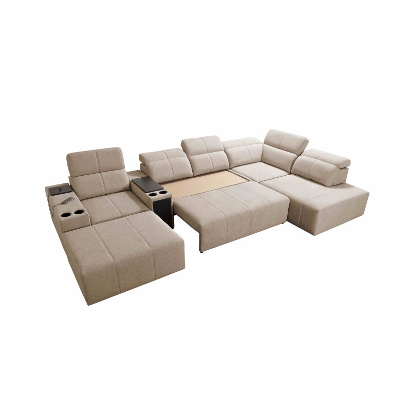 U-förmiges Ecksofa Milano V mit Schlaffunktion – die ideale Verbindung von Eleganz und Funktionalität U-förmiges Ecksofa Milano V mit Schlaffunktion – die ideale Verbindung von Eleganz und Funktionalität