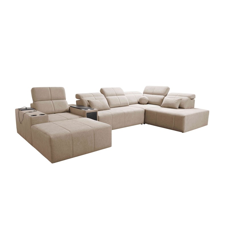 U-förmiges Ecksofa Milano V mit Schlaffunktion – die ideale Verbindung von Eleganz und Funktionalität U-förmiges Ecksofa Milano V mit Schlaffunktion – die ideale Verbindung von Eleganz und Funktionalität