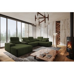 U-förmiges Ecksofa Milano V mit Schlaffunktion – die ideale Verbindung von Eleganz und Funktionalität