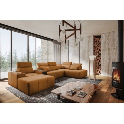 U-shaped corner sofa Milano V with sleeping function – the perfect combination of elegance and functionality