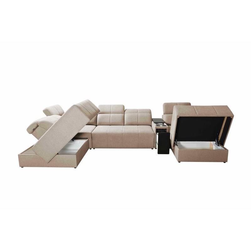 U-förmiges Ecksofa Milano V mit Schlaffunktion – die ideale Verbindung von Eleganz und Funktionalität U-förmiges Ecksofa Milano V mit Schlaffunktion – die ideale Verbindung von Eleganz und Funktionalität