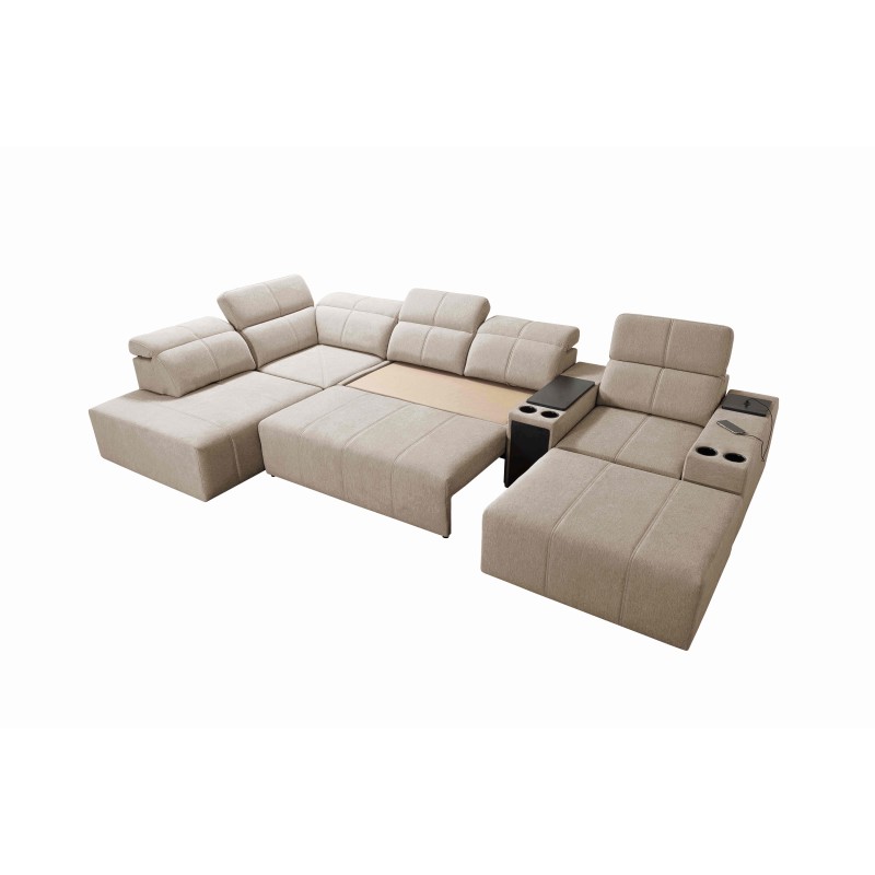 U-förmiges Ecksofa Milano V mit Schlaffunktion – die ideale Verbindung von Eleganz und Funktionalität U-förmiges Ecksofa Milano V mit Schlaffunktion – die ideale Verbindung von Eleganz und Funktionalität