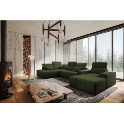U-förmiges Ecksofa Milano V mit Schlaffunktion – die ideale Verbindung von Eleganz und Funktionalität