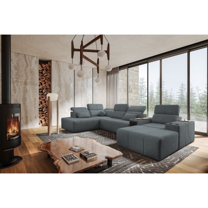 U-förmiges Ecksofa Milano V mit Schlaffunktion – die ideale Verbindung von Eleganz und Funktionalität