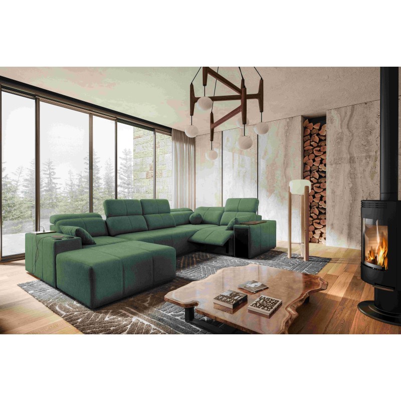 Narożnik w kształcie U milano IV mix z funkcja spania oraz funkcja relax tkanina verita 75 Narożnik w kształcie U milano IV mix z funkcja spania oraz funkcja relax tkanina verita 75