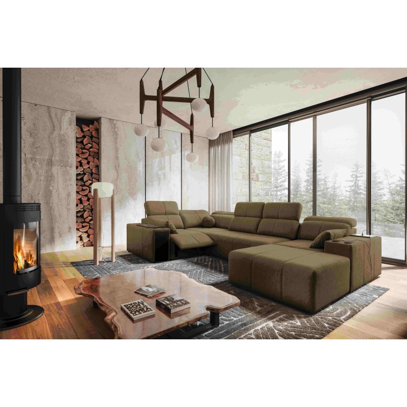 Narożnik w kształcie U milano IV mix z funkcja spania oraz funkcja relax tkanina verita 28 Narożnik w kształcie U milano IV mix z funkcja spania oraz funkcja relax tkanina verita 28