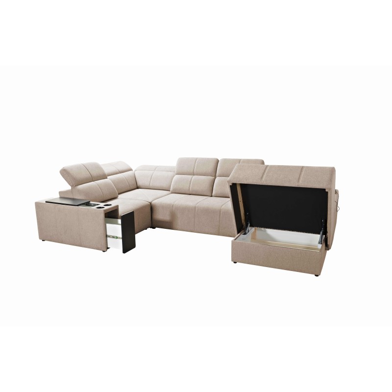 Narożnik w kształcie U milano IV mix z funkcja spania oraz funkcja relax tkanina verita 39 Narożnik w kształcie U milano IV mix z funkcja spania oraz funkcja relax tkanina verita 39