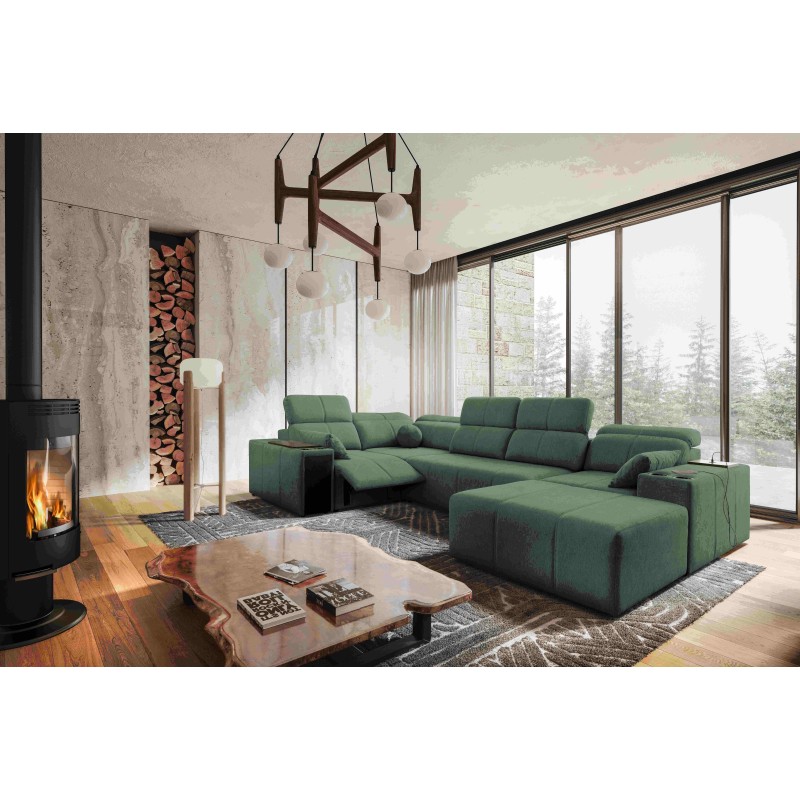 Narożnik w kształcie U milano IV mix z funkcja spania oraz funkcja relax tkanina verita 75 Narożnik w kształcie U milano IV mix z funkcja spania oraz funkcja relax tkanina verita 75