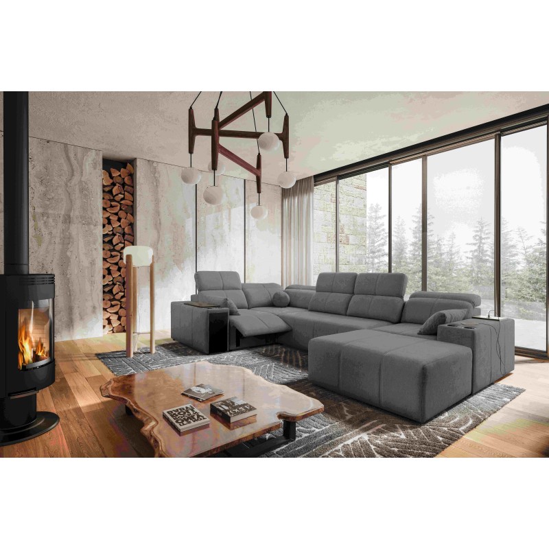 Narożnik w kształcie U milano IV mix z funkcja spania oraz funkcja relax tkanina verita 88 Narożnik w kształcie U milano IV mix z funkcja spania oraz funkcja relax tkanina verita 88