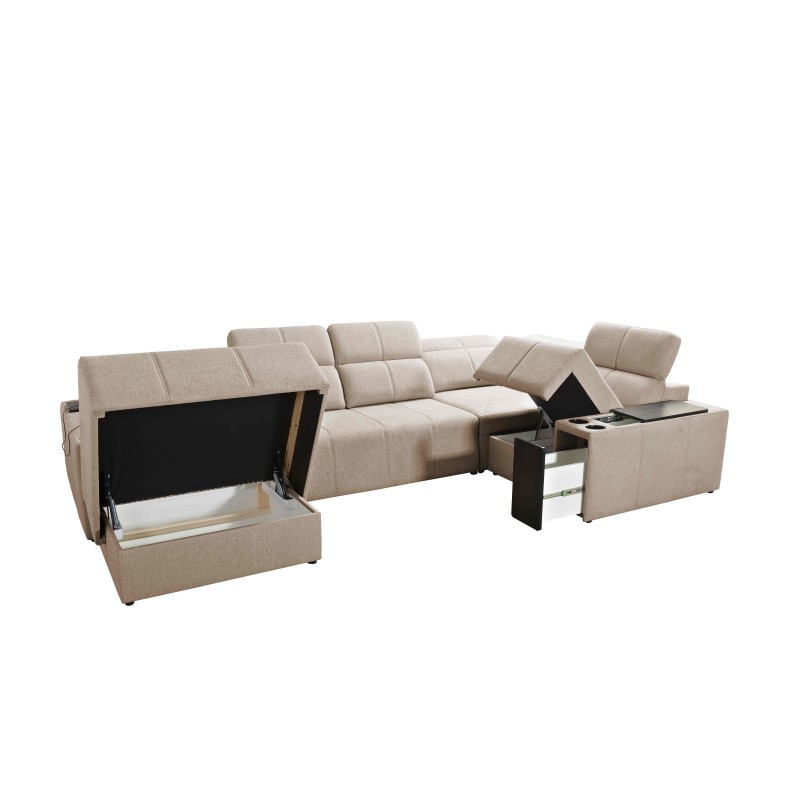U-förmiges Ecksofa Milano IV mit Schlaffunktion Plecionka, Verita 75 | Bequem und funktional U-förmiges Ecksofa Milano IV mit Schlaffunktion Plecionka, Verita 75 | Bequem und funktional