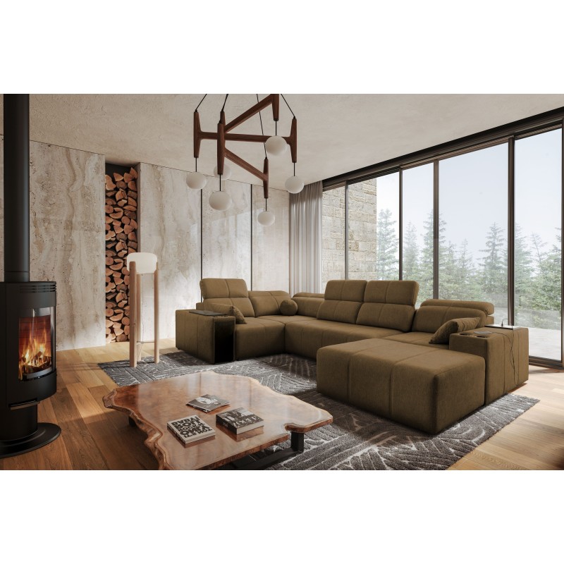 U-shaped Milano IV corner sofa with a sleeping function, Plecionka, Verita 28 | Comfortable and functional U-shaped Milano IV corner sofa with a sleeping function, Plecionka, Verita 28 | Comfortable and functional