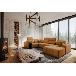U-förmiges Sofa Milano IV mit Schlaffunktion Plecionka, Verita 54 | Bequem und funktional