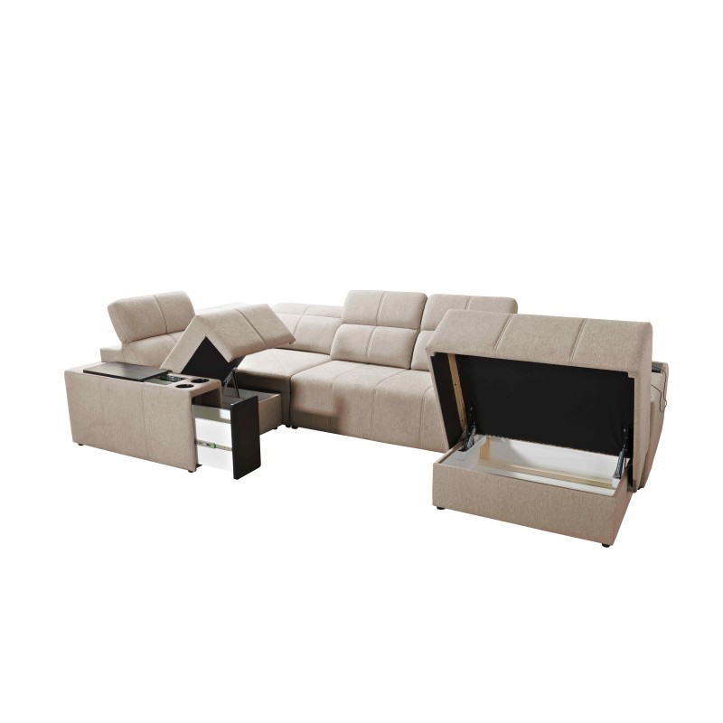 U-förmiges Sofa Milano IV mit Schlaffunktion Plecionka, Verita 54 | Bequem und funktional U-förmiges Sofa Milano IV mit Schlaffunktion Plecionka, Verita 54 | Bequem und funktional