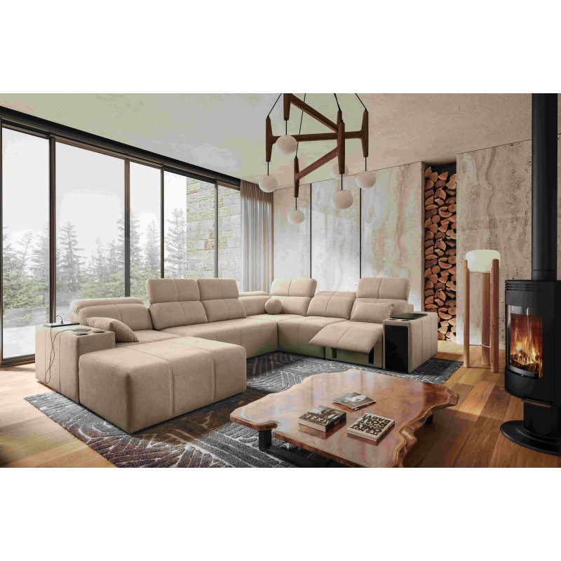 Narożnik w kształcie U milano VIII mix z funkcja spania oraz funkcja relax tkanina verita 54 Narożnik w kształcie U milano VIII mix z funkcja spania oraz funkcja relax tkanina verita 54