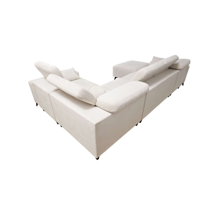 Narożnik w kształcie U ballagio IV mix z funkcją spania oraz funkcją relax tkanina Spring 1101 Narożnik w kształcie U ballagio IV mix z funkcją spania oraz funkcją relax tkanina Spring 1101