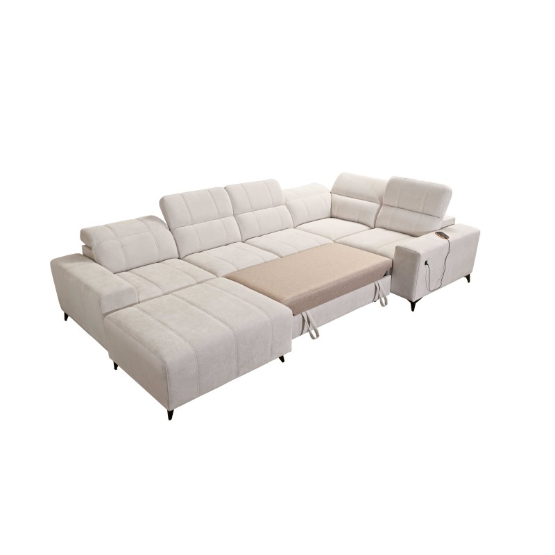 Narożnik w kształcie U ballagio IV mix z funkcją spania oraz funkcją relax tkanina Spring 1110 Narożnik w kształcie U ballagio IV mix z funkcją spania oraz funkcją relax tkanina Spring 1110