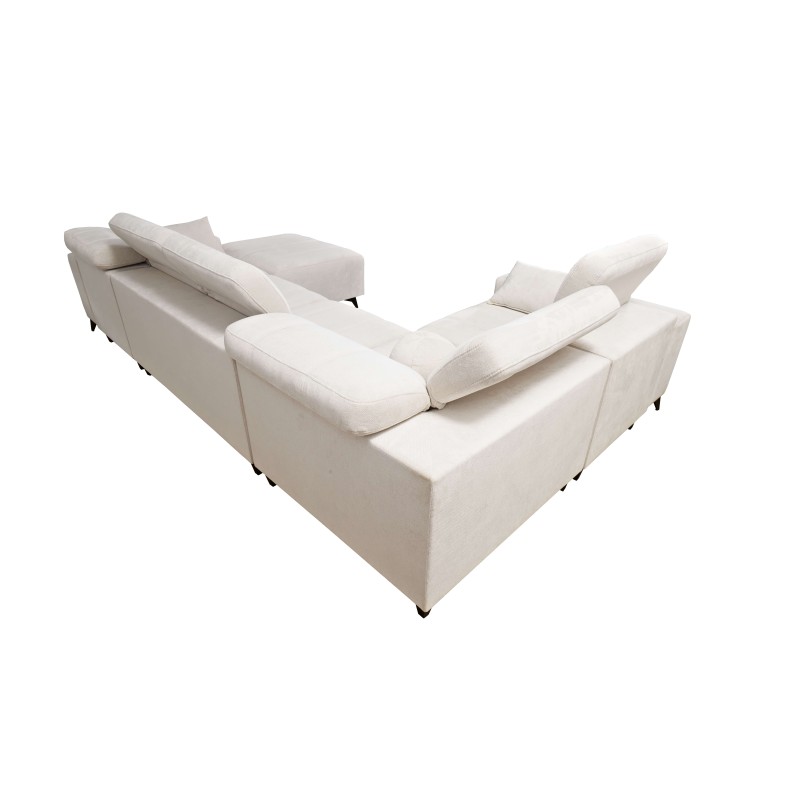 Narożnik w kształcie U ballagio IV mix z funkcją spania oraz funkcją relax tkanina Spring 1115 Narożnik w kształcie U ballagio IV mix z funkcją spania oraz funkcją relax tkanina Spring 1115