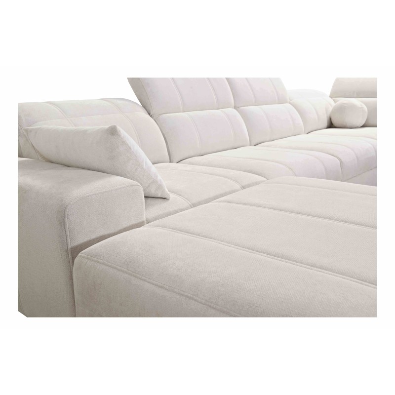 Narożnik w kształcie U ballagio VIII mix z funkcją spania oraz funkcją relax tkanina Spring 1101 Narożnik w kształcie U ballagio VIII mix z funkcją spania oraz funkcją relax tkanina Spring 1101