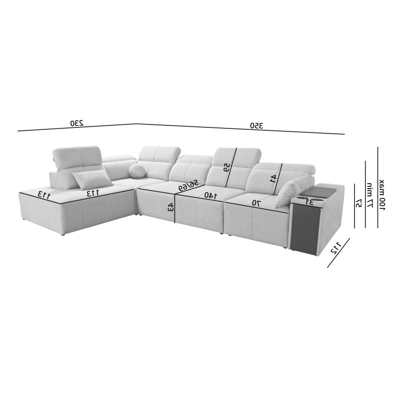 Milano XI Corner Sofa with Sleeping Function - Luxury and Functionality in One Milano XI Corner Sofa with Sleeping Function - Luxury and Functionality in One