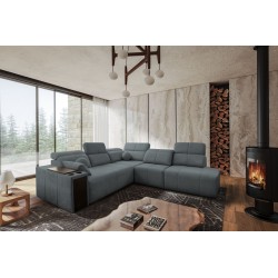 Milano IX corner sofa with sleeping function in Plecionka fabric, Verita 88 - a combination of style and functionality