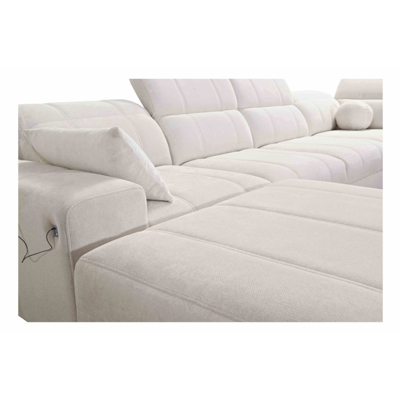 Sofá en forma de U ballagio X con función de cama, tela Spring 1115. Sofá en forma de U ballagio X con función de cama, tela Spring 1115.