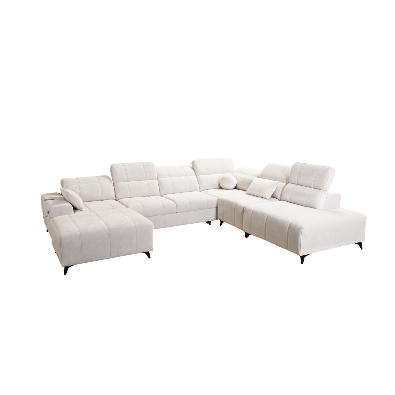 Sofá en forma de U ballagio X con función de cama, tela Spring 1115. Sofá en forma de U ballagio X con función de cama, tela Spring 1115.