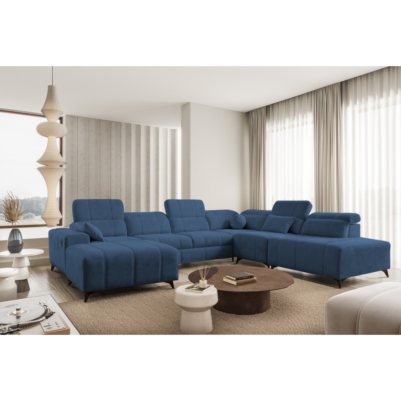 U-shaped corner sofa Ballagio X with a sleeping function, fabric Spring 1118 U-shaped corner sofa Ballagio X with a sleeping function, fabric Spring 1118