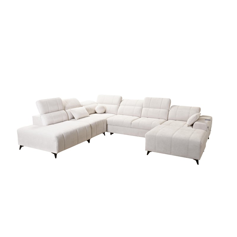 Sofá en forma de U ballagio X con función de cama, tela Spring 1115. Sofá en forma de U ballagio X con función de cama, tela Spring 1115.