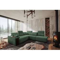 Sofá esquinero Milano IX con función de cama en tela Trenzado, Verita 75 - una combinación de estilo y funcionalidad.