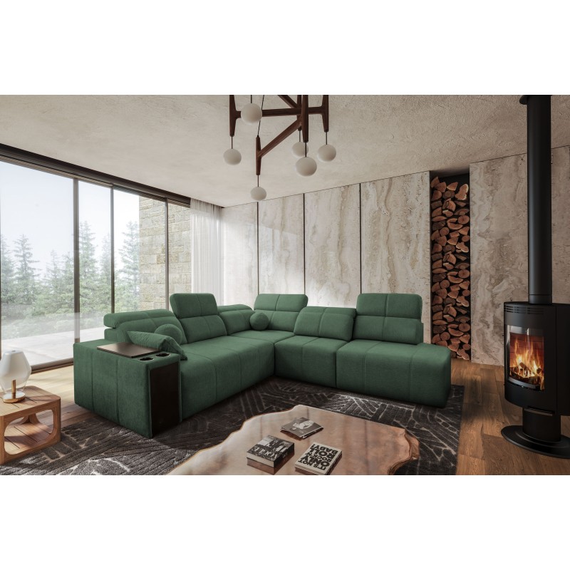 Milano IX corner sofa with a sleeping function in Plecionka fabric, Verita 75 - a combination of style and functionality