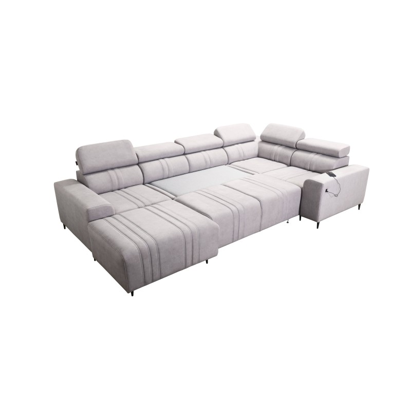 Narożnik w kształcie U Verona IV Mix z funkcją spania oraz funkcją relax manualna tkanian Vena 9 Narożnik w kształcie U Verona IV Mix z funkcją spania oraz funkcją relax manualna tkanian Vena 9