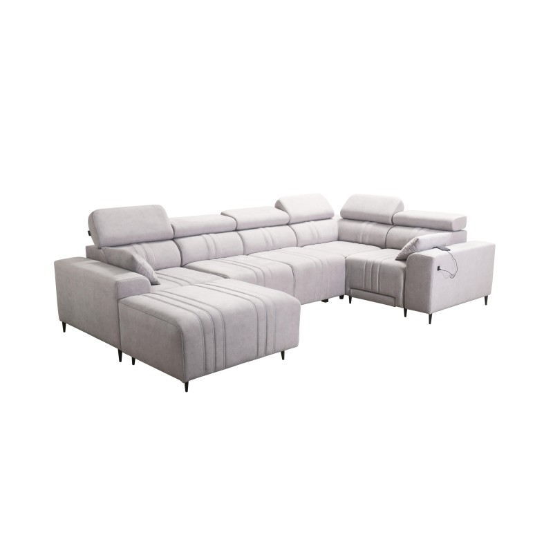 Narożnik w kształcie U Verona IV Mix z funkcją spania oraz funkcją relax manualna tkanian Vena 10 Narożnik w kształcie U Verona IV Mix z funkcją spania oraz funkcją relax manualna tkanian Vena 10