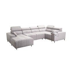 Narożnik w kształcie U Verona IV Mix z funkcją spania oraz funkcją relax manualna tkanian Vena 10 Narożnik w kształcie U Verona IV Mix z funkcją spania oraz funkcją relax manualna tkanian Vena 10