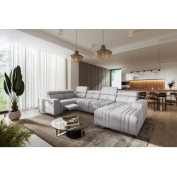 Narożnik w kształcie U Verona IV Mix z funkcją spania oraz funkcją relax manualna tkanian Vena 3