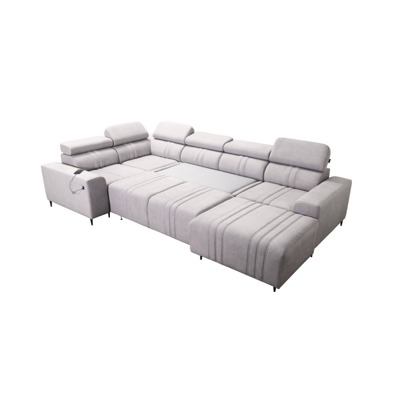 Narożnik w kształcie U Verona IV Mix z funkcją spania oraz funkcją relax manualna tkanian Vena 3 Narożnik w kształcie U Verona IV Mix z funkcją spania oraz funkcją relax manualna tkanian Vena 3