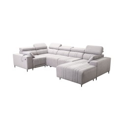 Narożnik w kształcie U Verona IV Mix z funkcją spania oraz funkcją relax manualna tkanian Vena 9 Narożnik w kształcie U Verona IV Mix z funkcją spania oraz funkcją relax manualna tkanian Vena 9