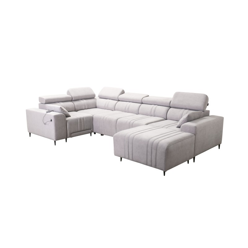 Narożnik w kształcie U Verona IV Mix z funkcją spania oraz funkcją relax manualna tkanian Vena 9 Narożnik w kształcie U Verona IV Mix z funkcją spania oraz funkcją relax manualna tkanian Vena 9