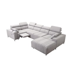 Narożnik w kształcie U Verona IV Mix z funkcją spania oraz funkcją relax manualna tkanian Vena 10 Narożnik w kształcie U Verona IV Mix z funkcją spania oraz funkcją relax manualna tkanian Vena 10