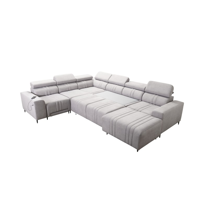 Narożnik w kształcie U Verona VIII Mix z funkcją spania oraz funkcją relax manualna tkanina Vena 3 Narożnik w kształcie U Verona VIII Mix z funkcją spania oraz funkcją relax manualna tkanina Vena 3