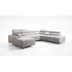 Narożnik w kształcie U Verona X Mix z funkcją spania oraz funkcją relax manualna tkanina Vena 3 Narożnik w kształcie U Verona X Mix z funkcją spania oraz funkcją relax manualna tkanina Vena 3
