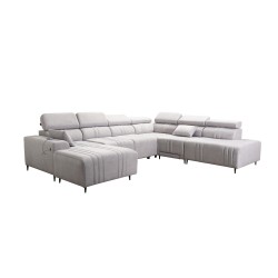 Narożnik w kształcie U Verona X Mix z funkcją spania oraz funkcją relax manualna tkanina Vena 3 Narożnik w kształcie U Verona X Mix z funkcją spania oraz funkcją relax manualna tkanina Vena 3