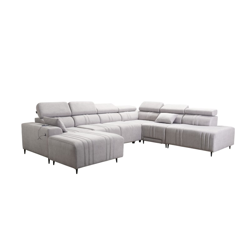 Narożnik w kształcie U Verona X Mix z funkcją spania oraz funkcją relax manualna tkanina Vena 3 Narożnik w kształcie U Verona X Mix z funkcją spania oraz funkcją relax manualna tkanina Vena 3