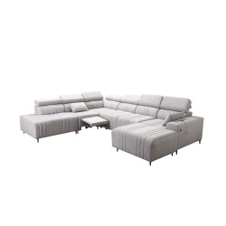 Narożnik w kształcie U Verona X Mix z funkcją spania oraz funkcją relax manualna tkanina Vena 3 Narożnik w kształcie U Verona X Mix z funkcją spania oraz funkcją relax manualna tkanina Vena 3