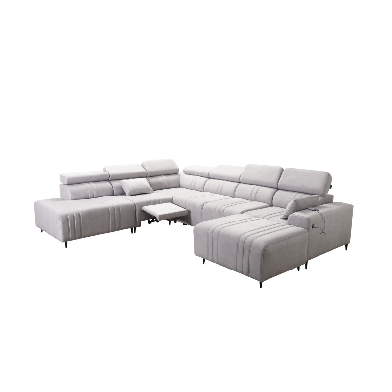 Narożnik w kształcie U Verona X Mix z funkcją spania oraz funkcją relax manualna tkanina Vena 13 Narożnik w kształcie U Verona X Mix z funkcją spania oraz funkcją relax manualna tkanina Vena 13