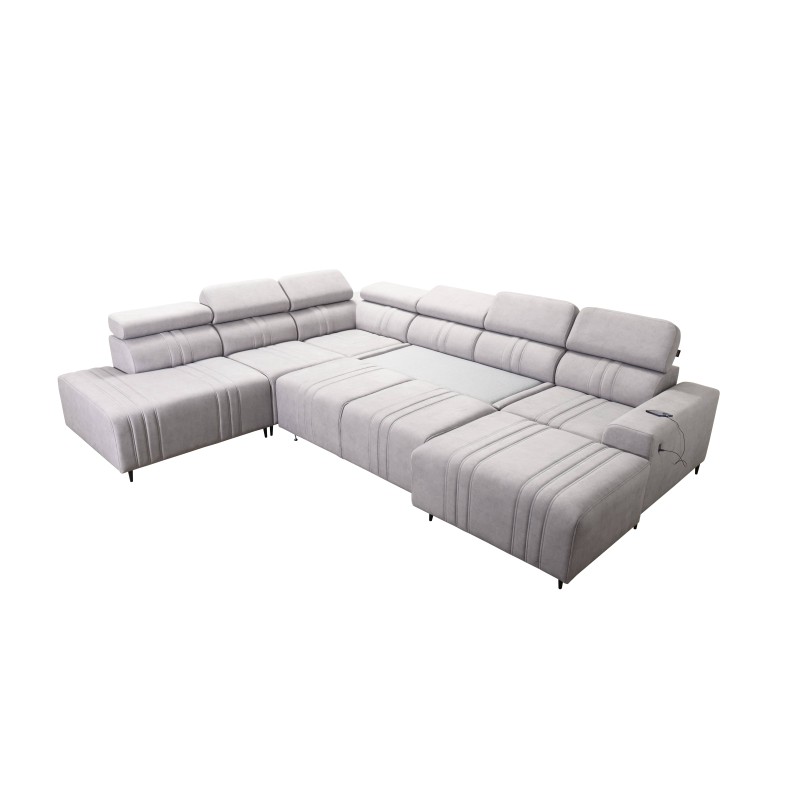 Narożnik w kształcie U Verona X Mix z funkcją spania oraz funkcją relax manualna tkanina Vena 14 Narożnik w kształcie U Verona X Mix z funkcją spania oraz funkcją relax manualna tkanina Vena 14