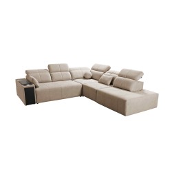 Milano IX corner sofa with a sleeping function in Plecionka fabric, Verita 09 - a combination of style and functionality