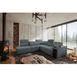 Milano IX corner sofa with sleeping function in Plecionka fabric, Verita 88 - a combination of style and functionality